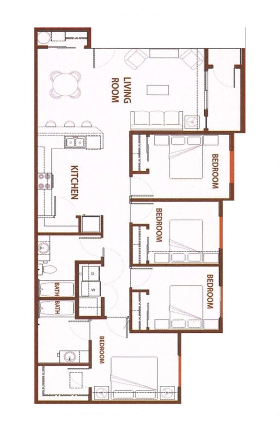 Floor Plans of COPPER MOUNTAIN in RICHLAND, WA